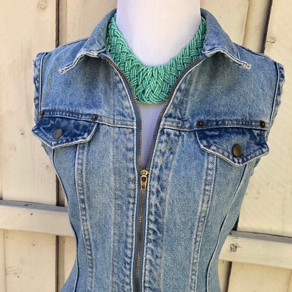 Vintage Express Denim Jean Vest
